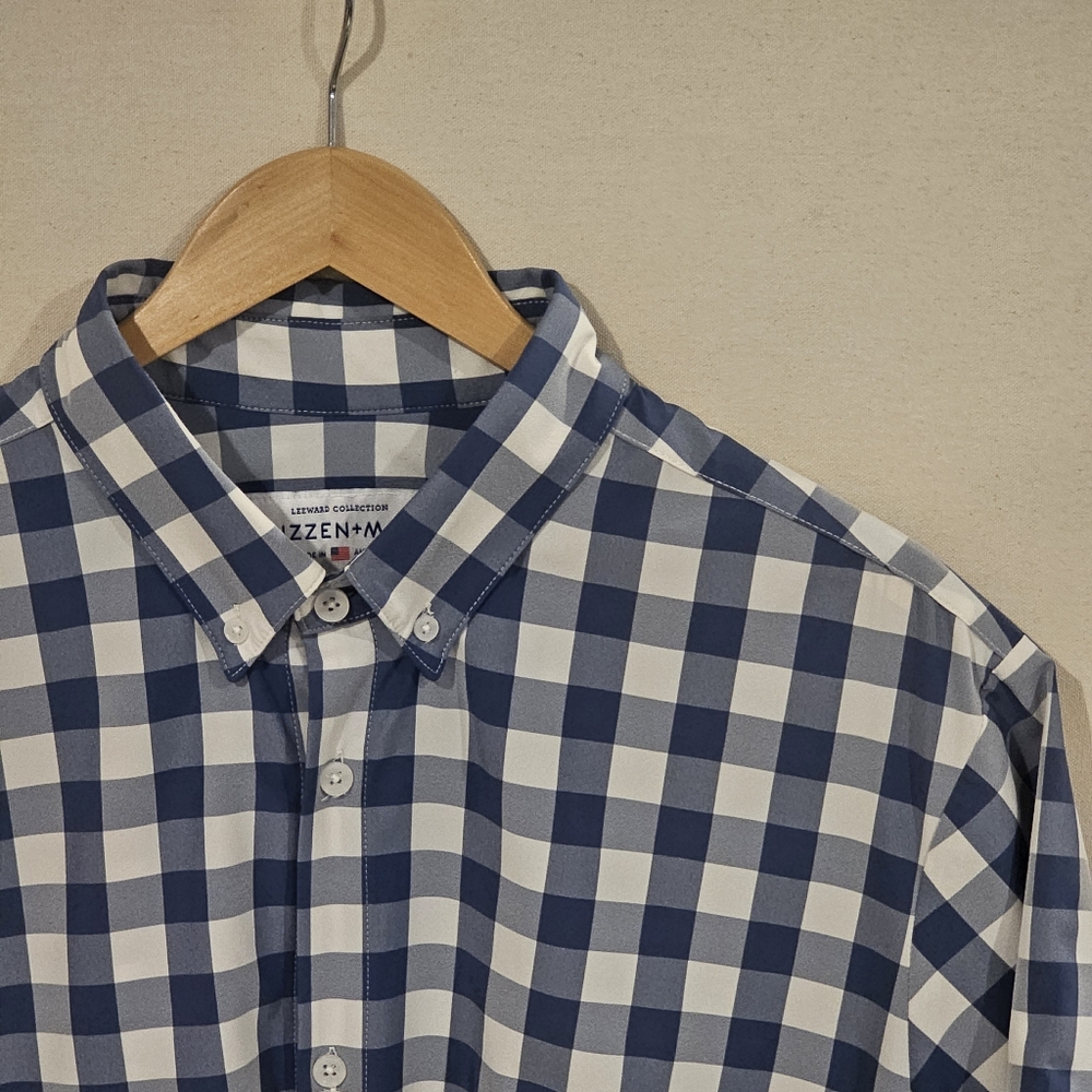 Mizzen + Main Leeward Collection Short Sleeve Button Down XXL